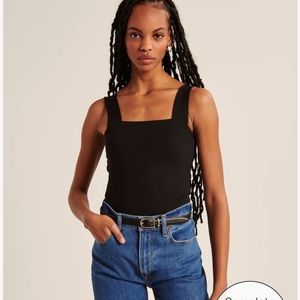NWOT Abercrombie Square Neck Bodysuit